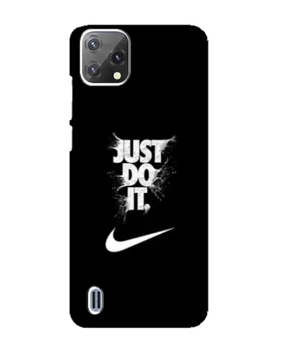 Чехол для Blackview A55 с картинкой «Текстовый принт Nike»