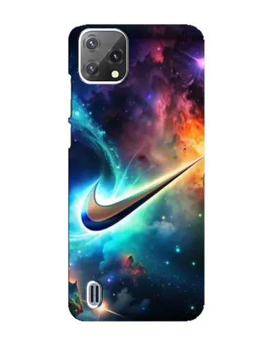 Чехол для Blackview A55 с картинкой «Космический Nike Swoosh»