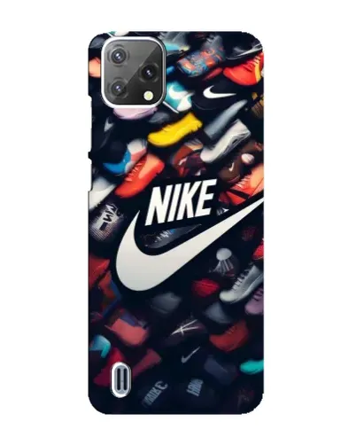 Чехол для Blackview A55 с картинкой «Коллекция кроссовок Nike»