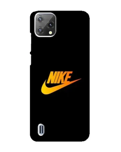 Чехол для Blackview A55 с картинкой «Золотой логотип Nike»