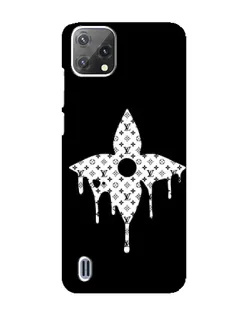 Чехол для Blackview A55 с картинкой «Цветочная монограмма»