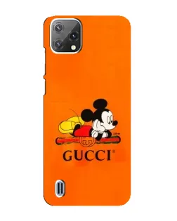 Чехол для Blackview A55 с картинкой «Микки Маус Gucci — оранж»