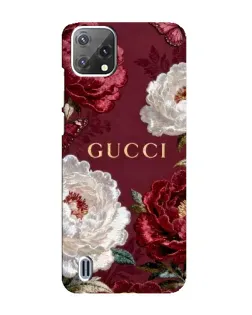 Чехол для Blackview A55 с картинкой «Gucci — бордовые розы»