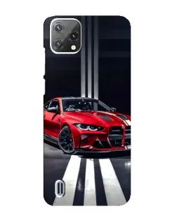 Чохол для Blackview A55 з картинкою «Червона BMW на дорозі»