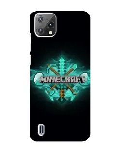 Чохол для Blackview A55 з картинкою «Minecraft Diamond лого»