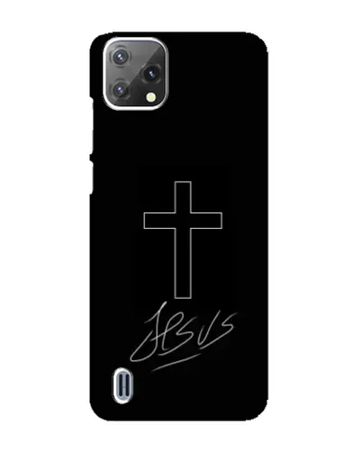 Чехол для Blackview A55 с картинкой «Графический крест Jesus» Чехол для Blackview A55 с картинкой «Графический крест Jesus»