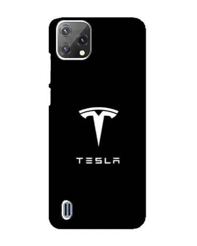Чохол для Blackview A55 з картинкою «Tesla White Logo»