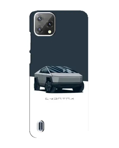 Чохол для Blackview A55 з картинкою «Сріблястий Cybertruck Tesla»