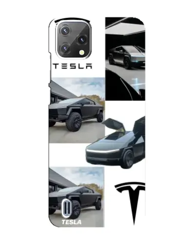 Чохол для Blackview A55 з картинкою «Колаж Cybertruck Tesla»