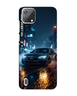 Чохол для Blackview A55 з картинкою «Нічне місто та Audi»