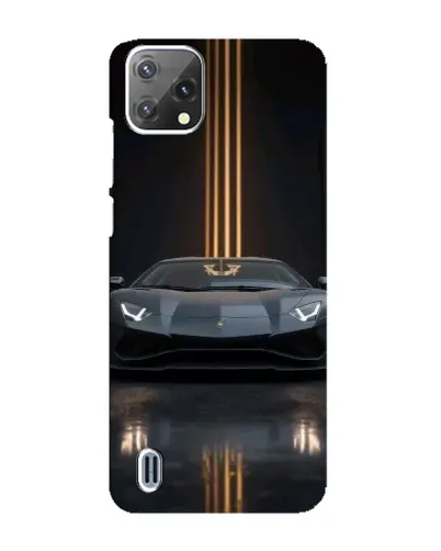 Чохол для Blackview A55 з картинкою «Lamborghini золоті лінії»