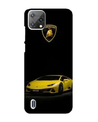 Чохол для Blackview A55 з картинкою «Lamborghini жовтий акцент»