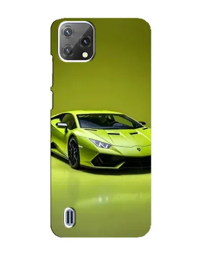 Чохол для Blackview A55 з картинкою «Салатовий Lamborghini Huracan»