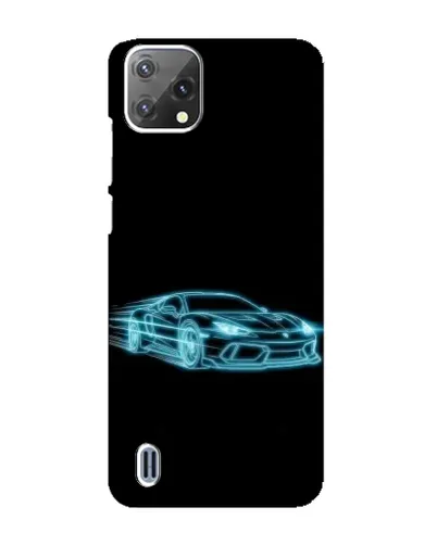 Чохол для Blackview A55 з картинкою «Неоновий контур Lamborghini»