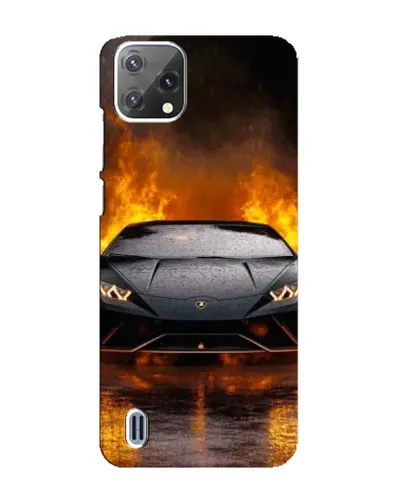 Чохол для Blackview A55 з картинкою «Lamborghini у вогні»
