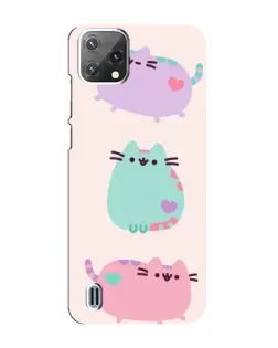 Чохол для Blackview A55 з картинкою «Pusheen тріо» Чохол для Blackview A55 з картинкою «Pusheen тріо»
