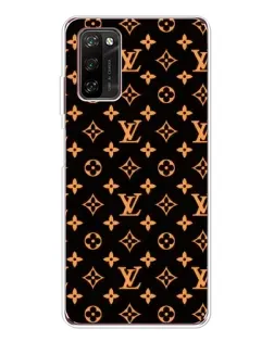 Чехол для Blackview A70 Pro с картинкой «Золотая монограмма LV»