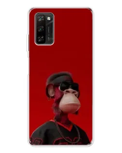 Чохол для Blackview A70 Pro з картинкою «Bored Ape в червоному»