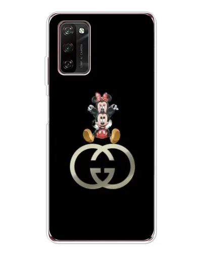 Чехол для Blackview A70 Pro с картинкой «Минни Маус на лого»