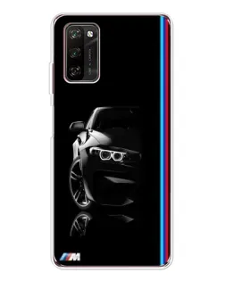 Чохол для Blackview A70 Pro з картинкою «Силует BMW в темряві»