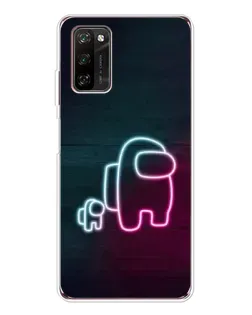 Чохол для Blackview A70 Pro з картинкою «Among Us неон-арт»