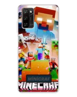 Чохол для Blackview A70 Pro з картинкою «Minecraft герої гри»