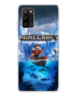 Чохол для Blackview A70 Pro з картинкою «Minecraft льодянийсвіт»