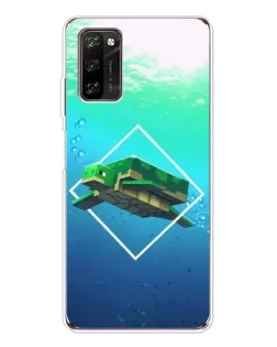 Чохол для Blackview A70 Pro з картинкою «Черепаха Minecraft»