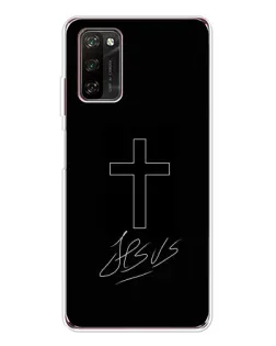Чехол для Blackview A70 Pro с картинкой «Графический крест Jesus» Чехол для Blackview A70 Pro с картинкой «Графический крест Jesus»