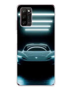 Чохол для Blackview A70 Pro з картинкою «Tesla в неоні» Чохол для Blackview A70 Pro з картинкою «Tesla в неоні»