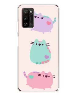 Чохол для Blackview A70 Pro з картинкою «Pusheen тріо»