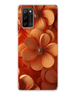 Чохол для Blackview A70 Pro з картинкою «Помаранчева макро квітка»