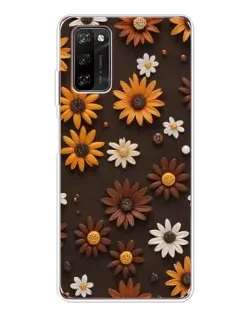 Чохол для Blackview A70 Pro з картинкою «Візерунок з маленьких соняшників»