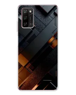 Чохол для Blackview A70 Pro з картинкою «Чорні геометричні блоки» Чохол для Blackview A70 Pro з картинкою «Чорні геометричні блоки»
