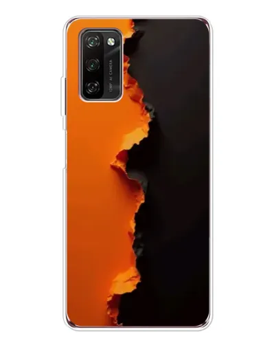 Чехол для Blackview A70 Pro с картинкой «Оранжевый разлом»
