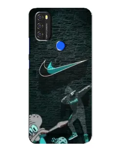Чехол для Blackview A70 с картинкой «Спортивный арт Nike»