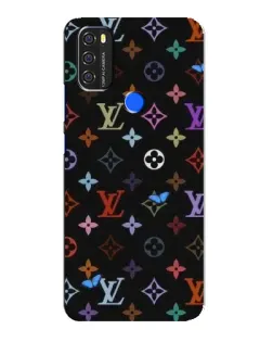 Чехол для Blackview A70 с картинкой «Цветная монограмма LV»