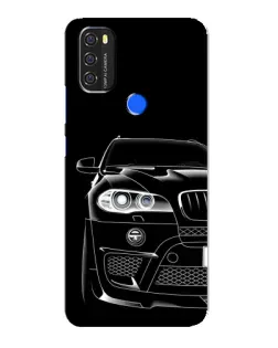 Чехол для Blackview A70 с картинкой «Темный силуэт BMW»