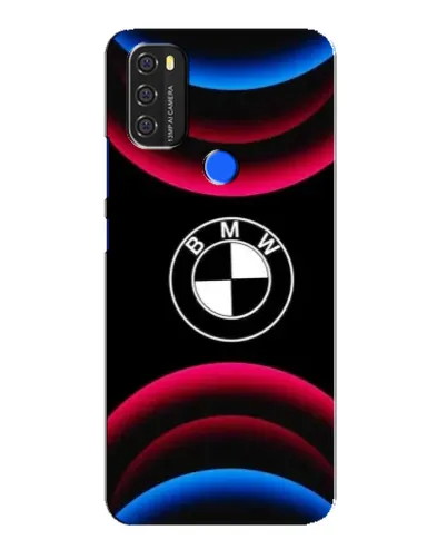 Чехол для Blackview A70 с картинкой «Логотип BMW и неоновые дуги»