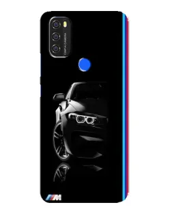 Чехол для Blackview A70 с картинкой «Силуэт BMW в темноте»