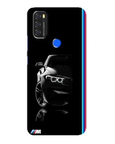 Чехол для Blackview A70 с картинкой «Силуэт BMW в темноте»