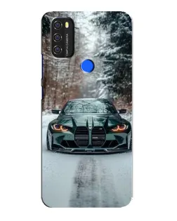 Чехол для Blackview A70 с картинкой «BMW в зимнем лесу»