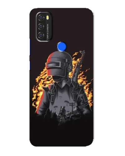 Чохол для Blackview A70 з картинкою «PUBG — вогняний силует»