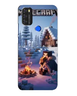 Чохол для Blackview A70 з картинкою «Зимовий Minecraft»