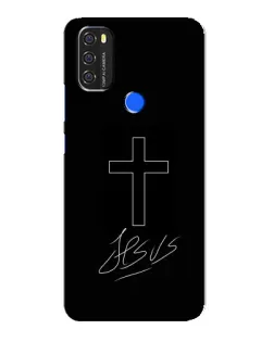 Чехол для Blackview A70 с картинкой «Графический крест Jesus»