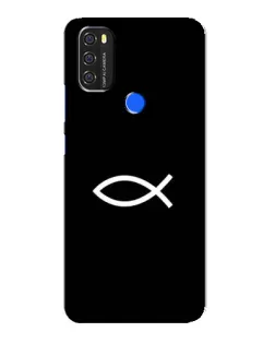 Чехол для Blackview A70 с картинкой «Символ рыбы Jesus»