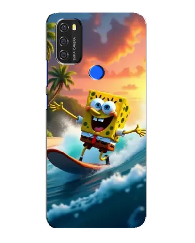 Чехол для Blackview A70 с картинкой «Губка Боб серфингист»