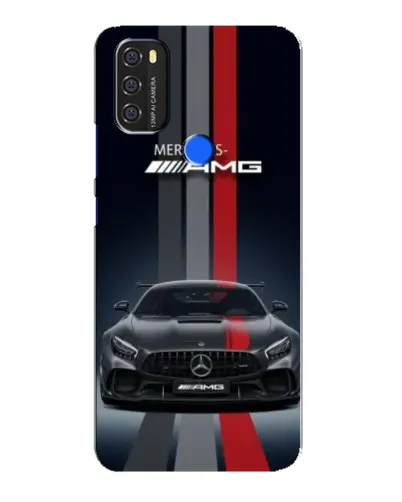 Чохол для Blackview A70 з картинкою «Mercedes — білий карбон»