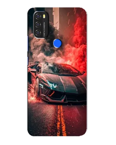 Чохол для Blackview A70 з картинкою «Lamborghini червоний дим»