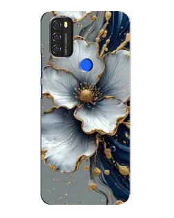 Чехол для Blackview A70 с картинкой «Белый цветок и золотой флюид» Чехол для Blackview A70 с картинкой «Белый цветок и золотой флюид»